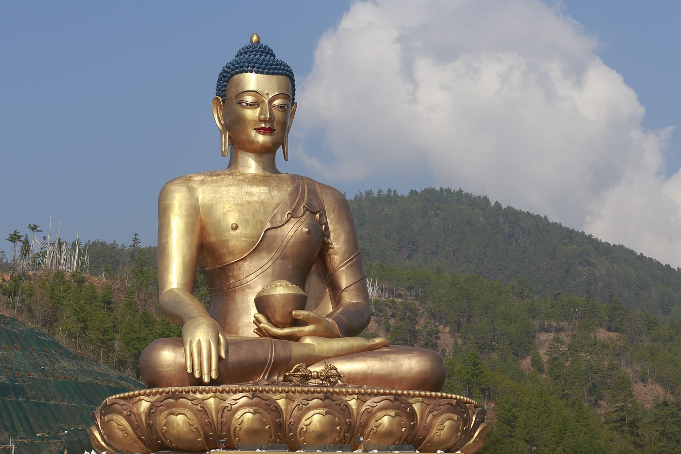 The Great Buddha Dordenma statue overlooking Thimphu valley